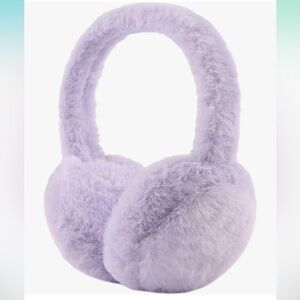 Fluffy Lavender Earmuffs for Women Plush Earmuffs Kids